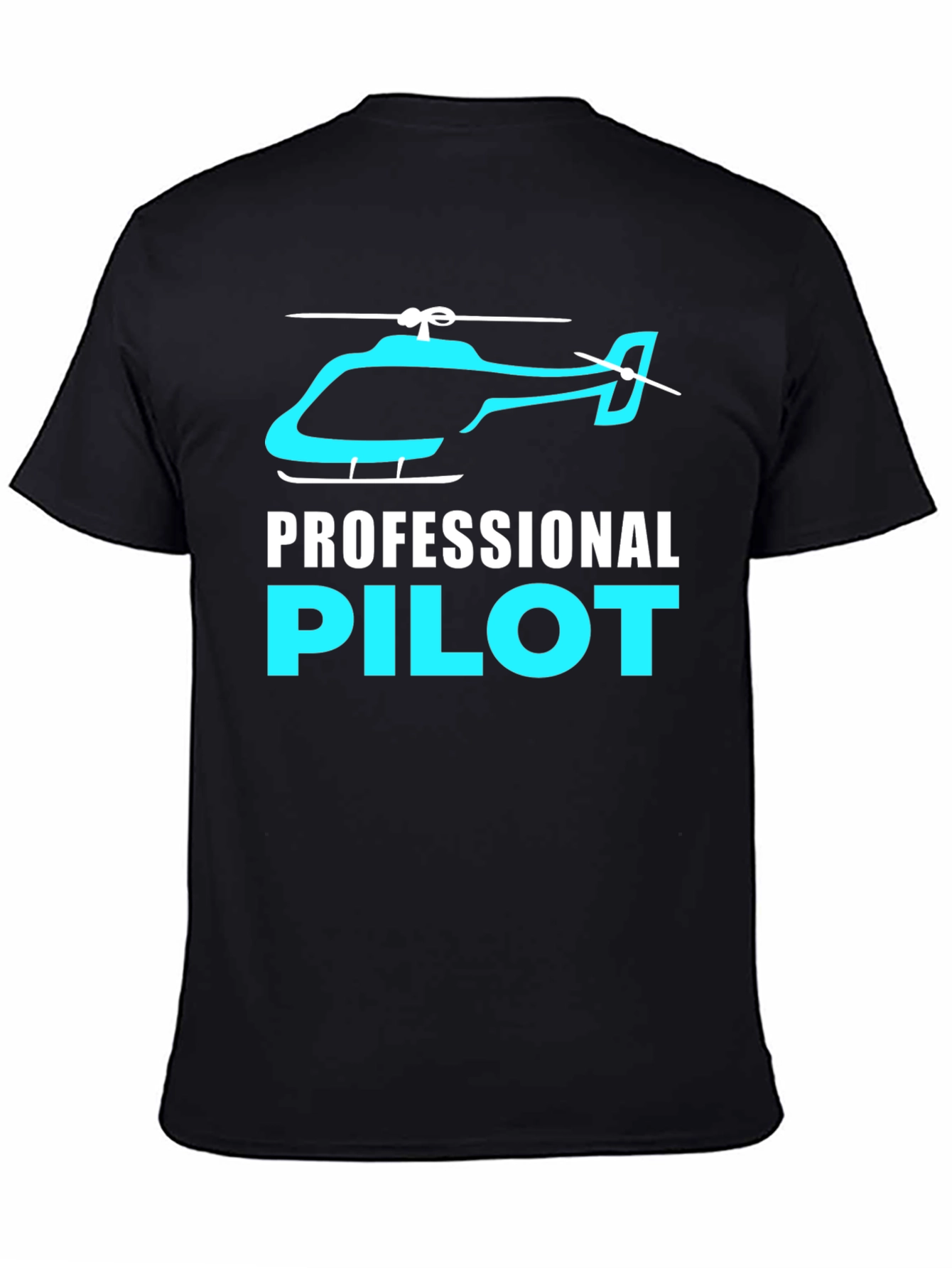 Professional Pilot Helicopter Graphic T-Shirt
