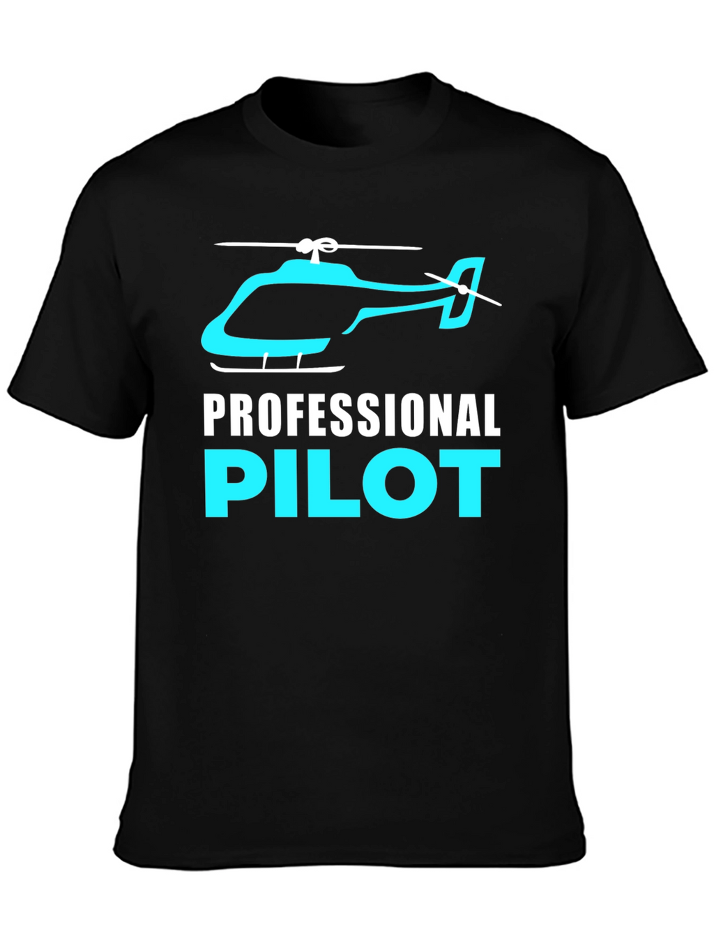Professional Pilot Helicopter Graphic T-Shirt