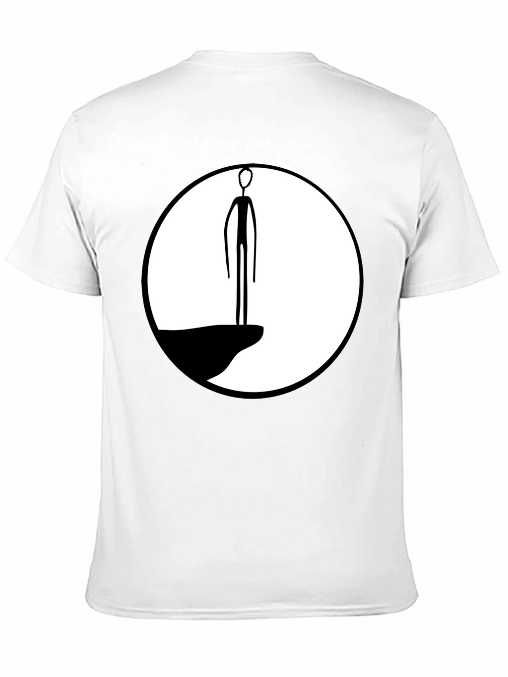 Abstract Cliff Dweller Graphic Tee - Black