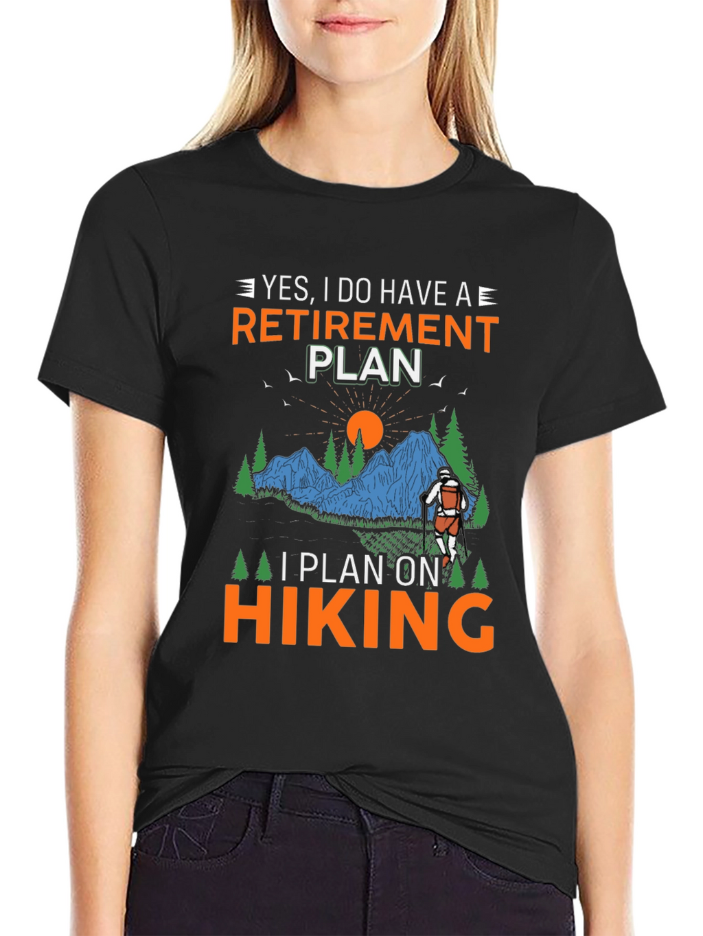Retirement Plan Hiking Graphic Tee