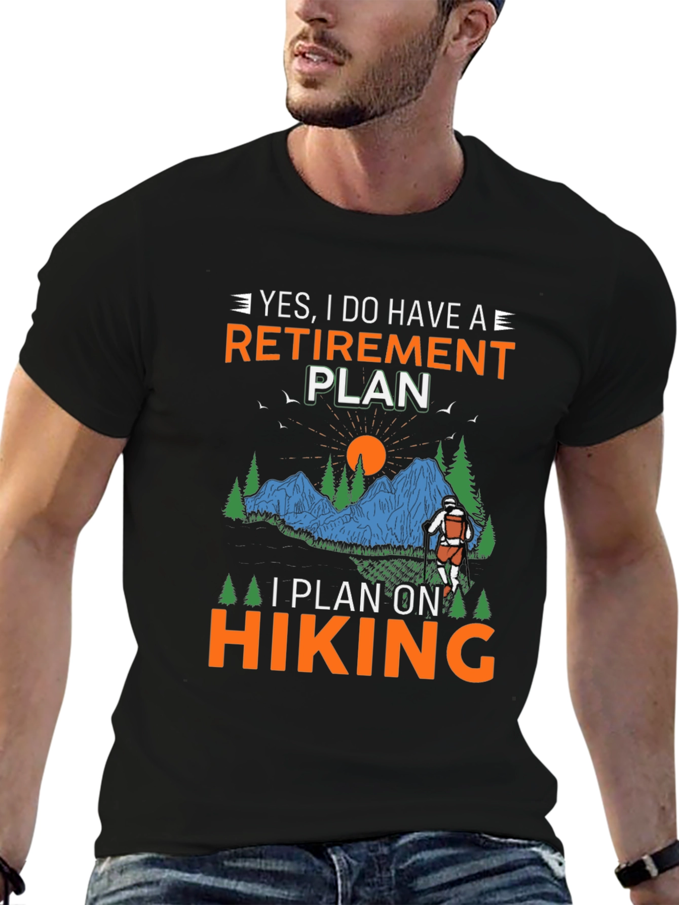 Retirement Plan Hiking Graphic Tee