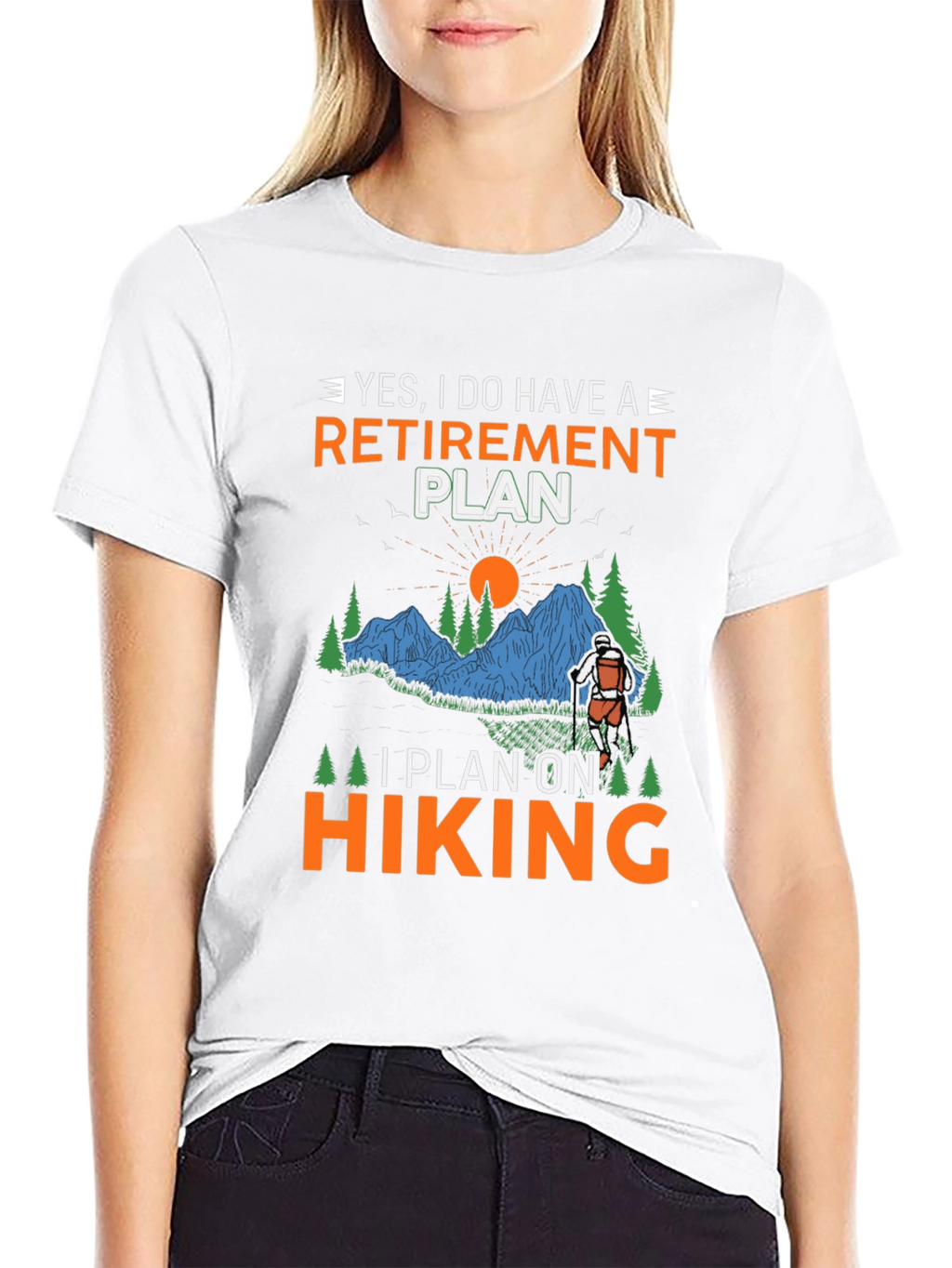 Retirement Plan Hiking Graphic Tee