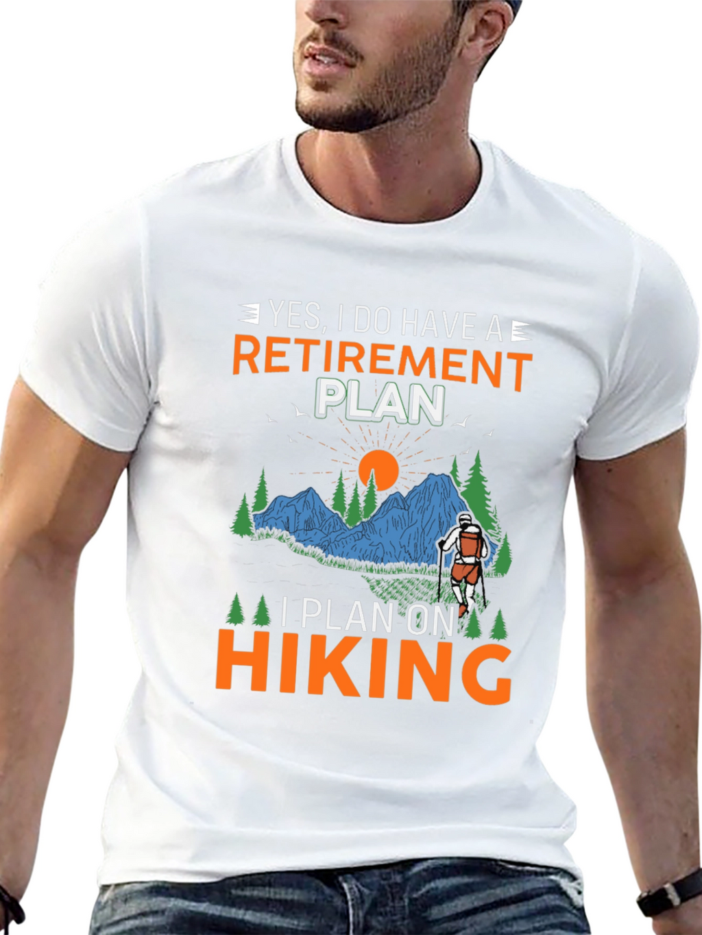Retirement Plan Hiking Graphic Tee