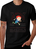 Dive into Reality Graphic Tee - Black Cotton Blend
