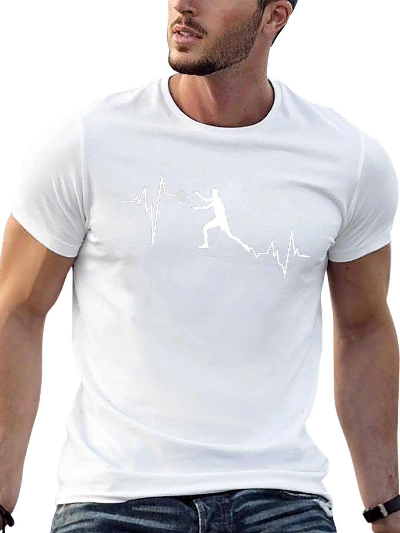 Tennis Heartbeat Graphic T-Shirt