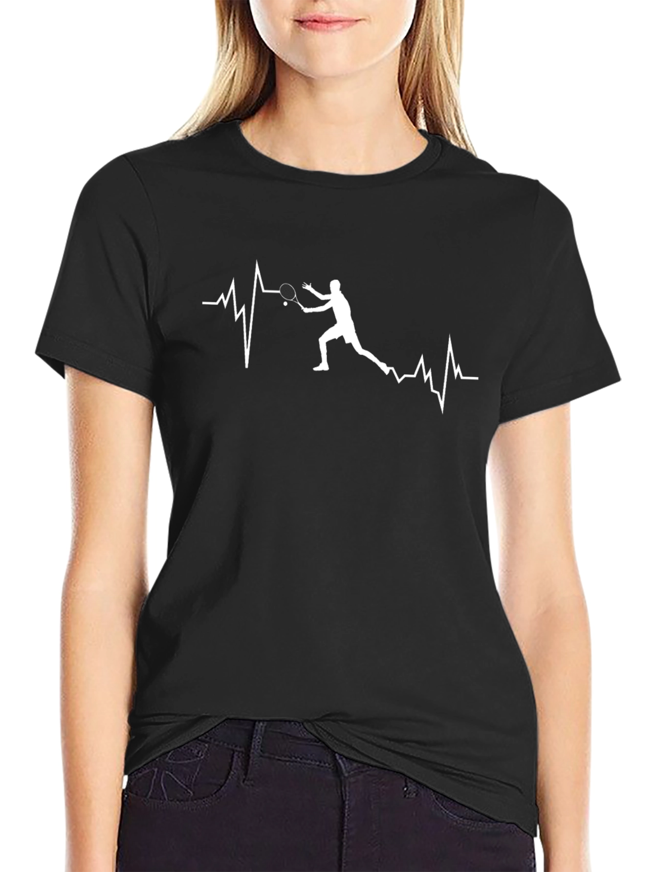 Tennis Heartbeat Graphic T-Shirt
