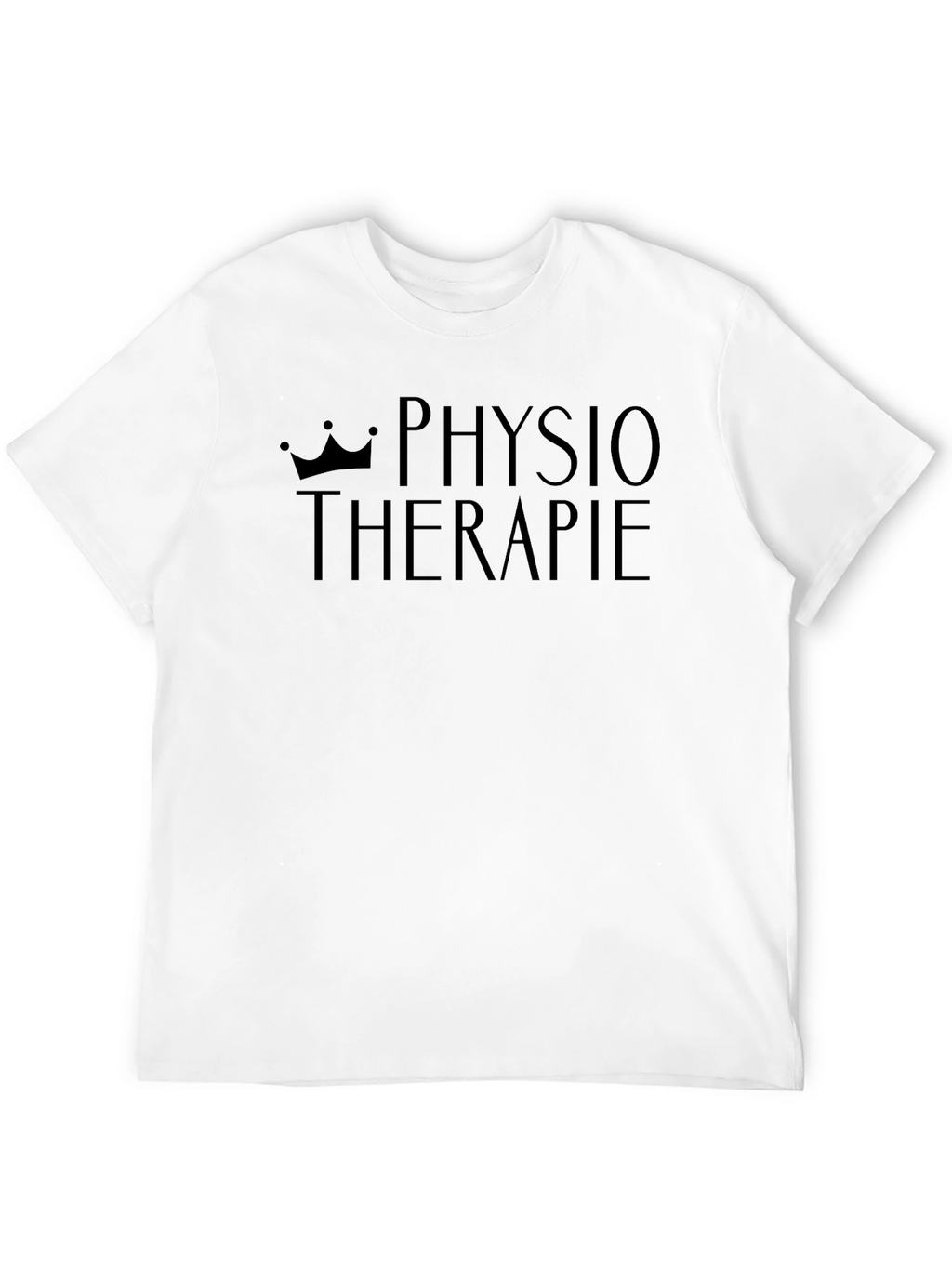 Physiotherapie Crown Print Black T-Shirt