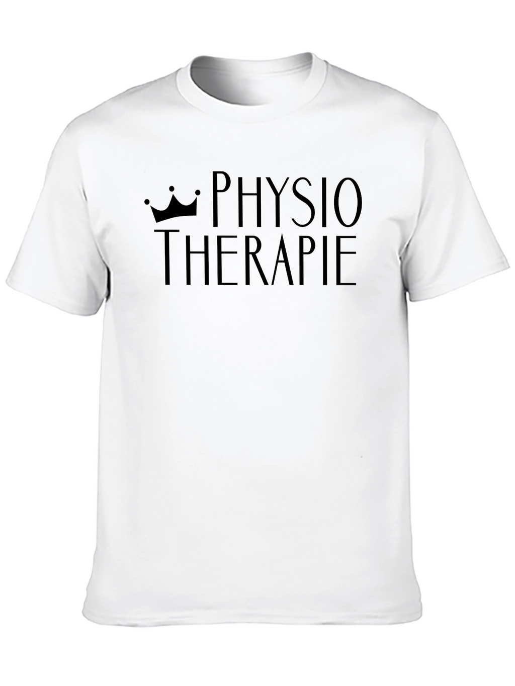 Physiotherapie Crown Print Black T-Shirt