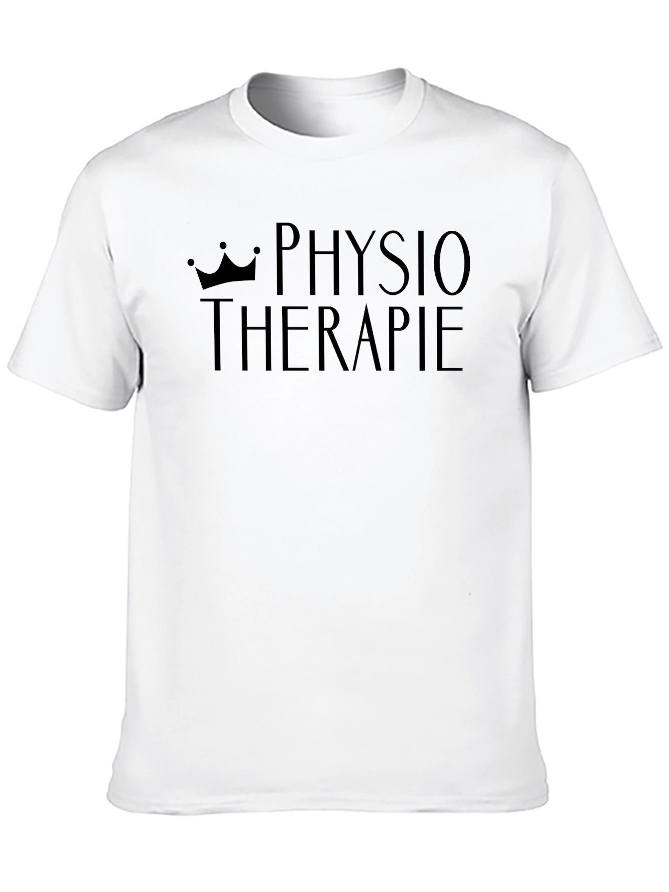 Physiotherapie Crown Print Black T-Shirt