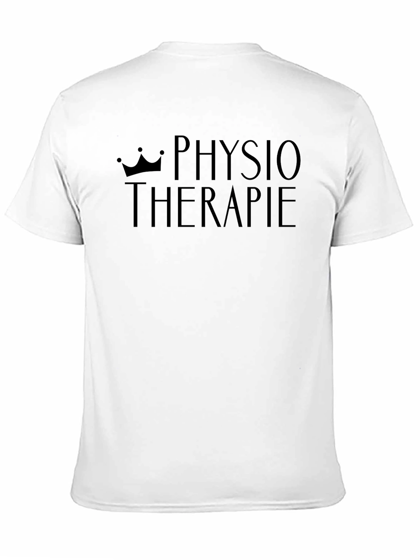 Physiotherapie Crown Print Black T-Shirt