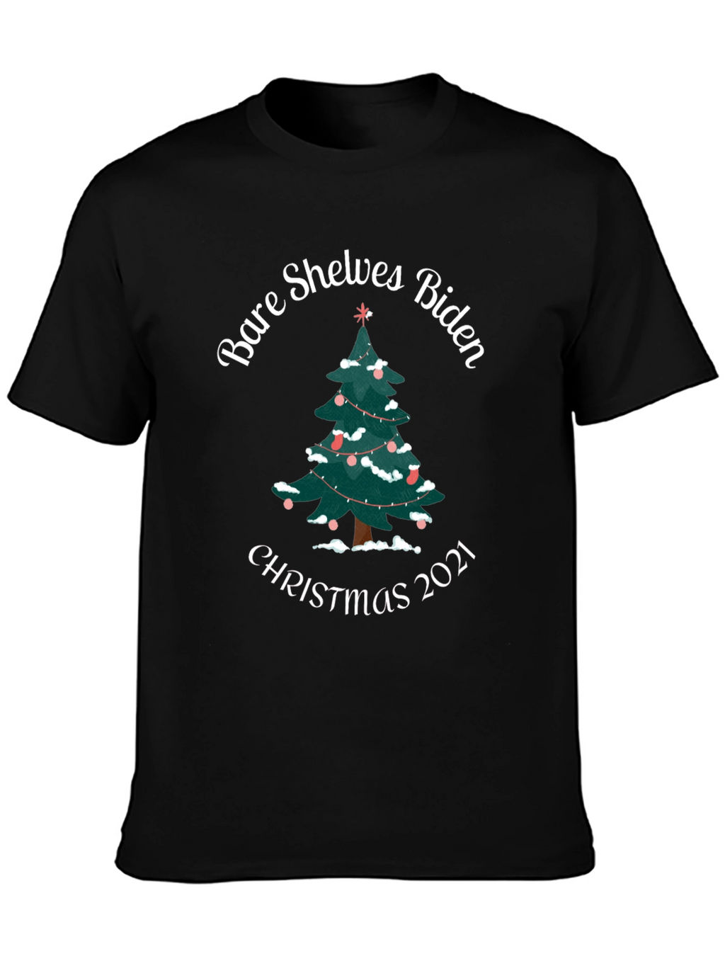 Bare Shelves Biden Christmas 2021 T-Shirt