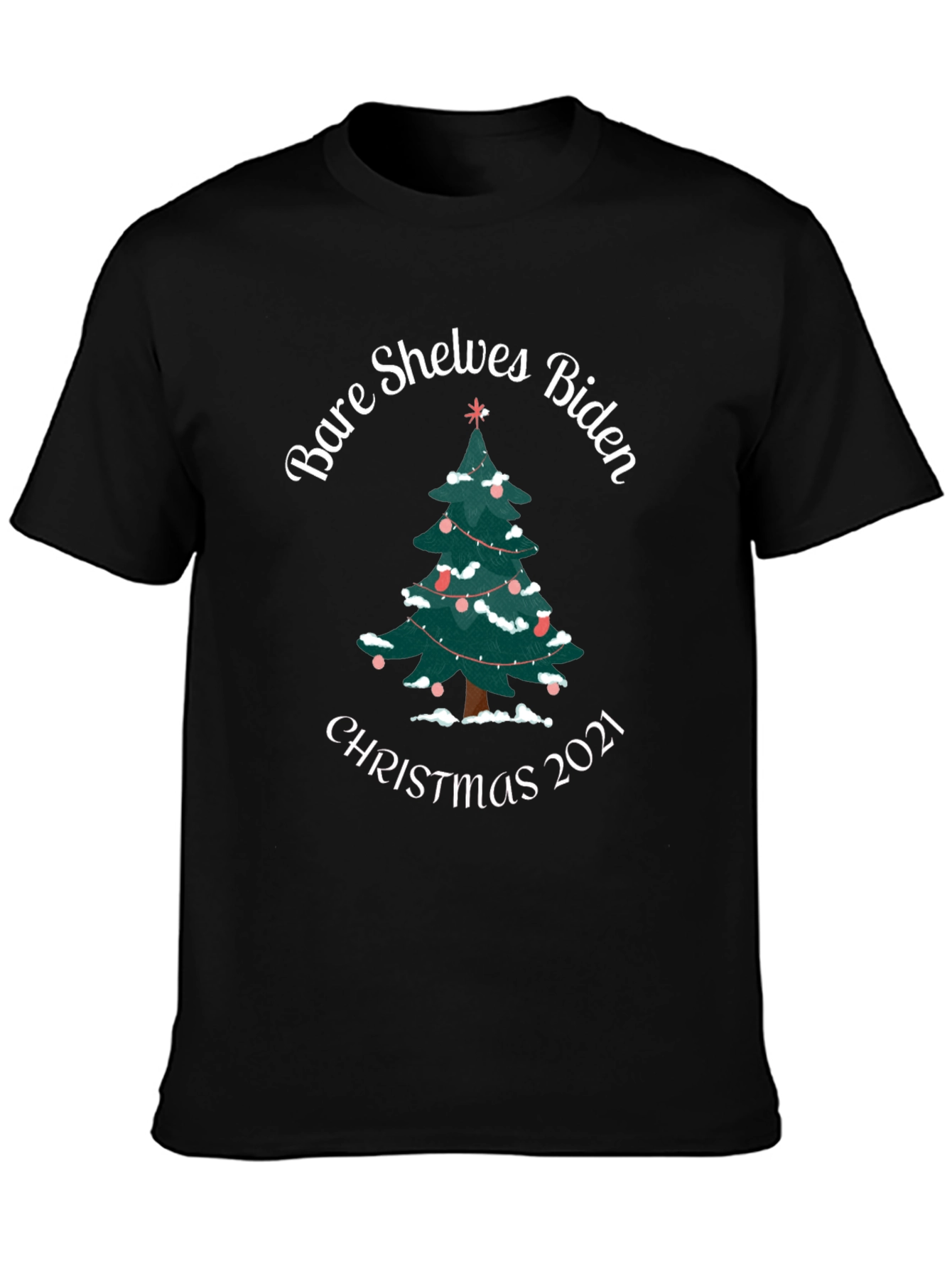 Bare Shelves Biden Christmas 2021 T-Shirt