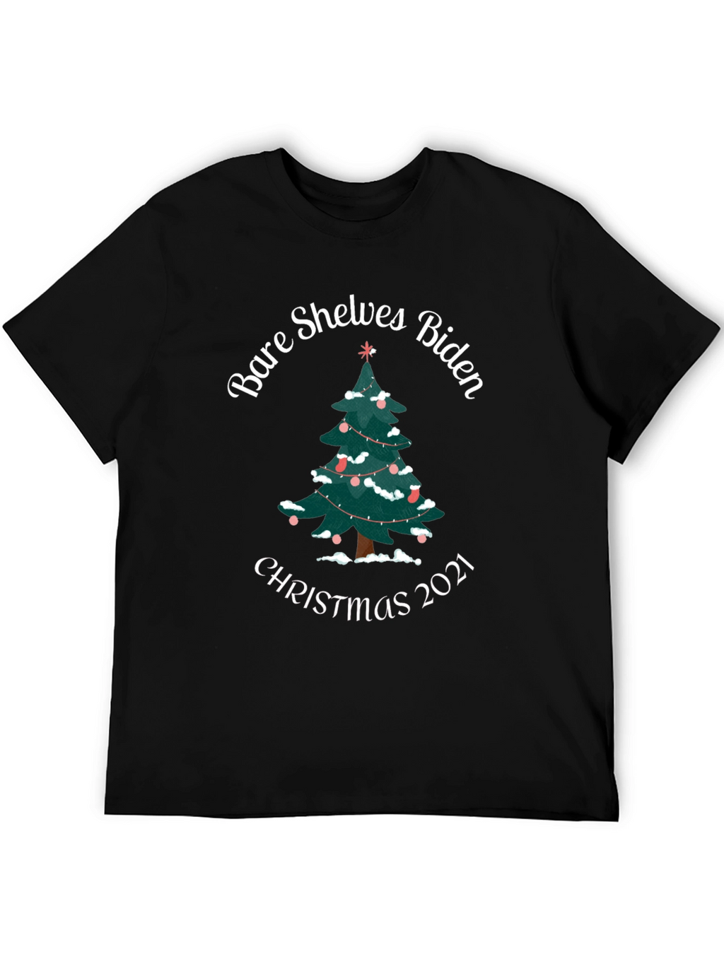 Bare Shelves Biden Christmas 2021 T-Shirt