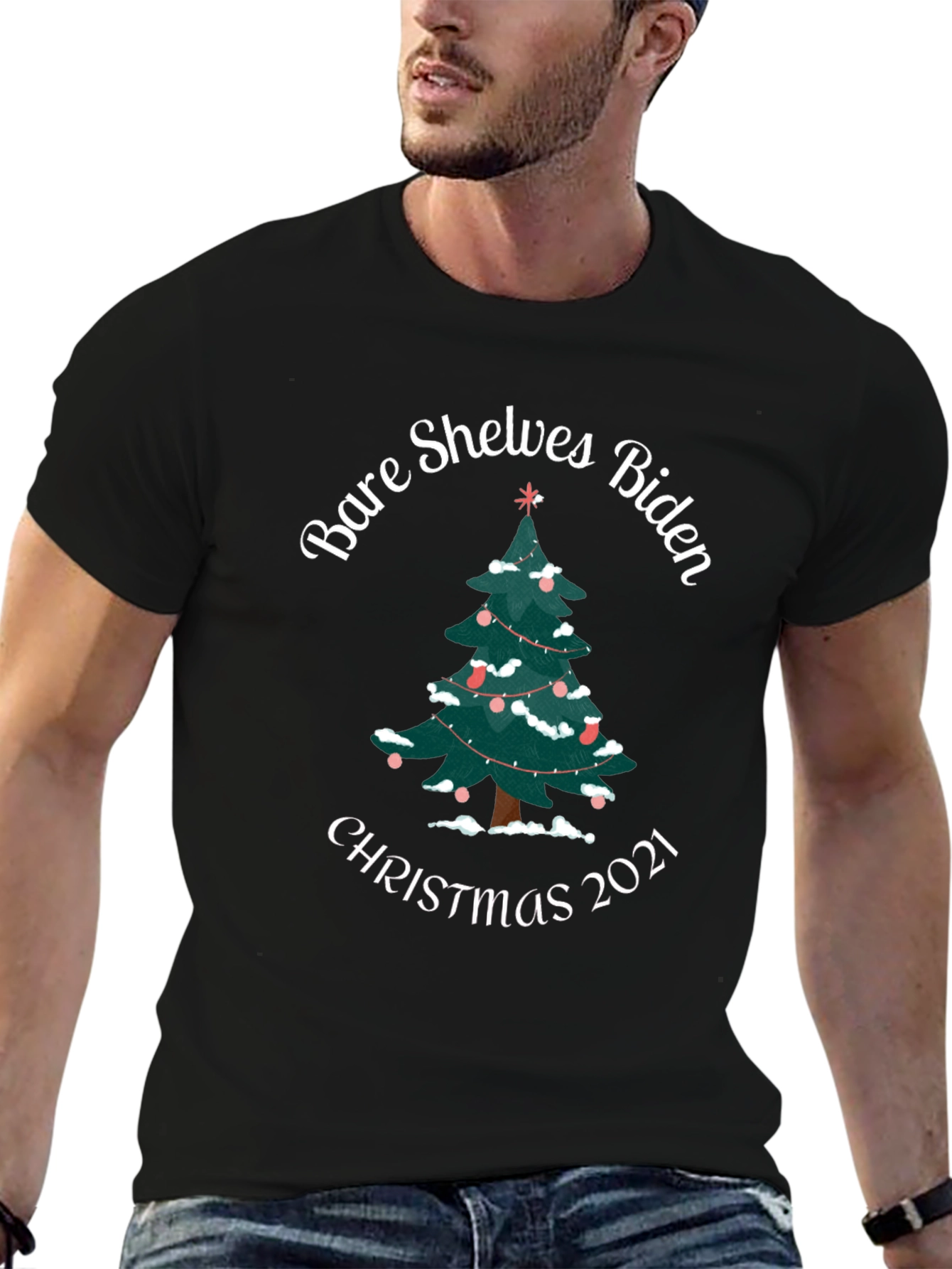 Bare Shelves Biden Christmas 2021 T-Shirt