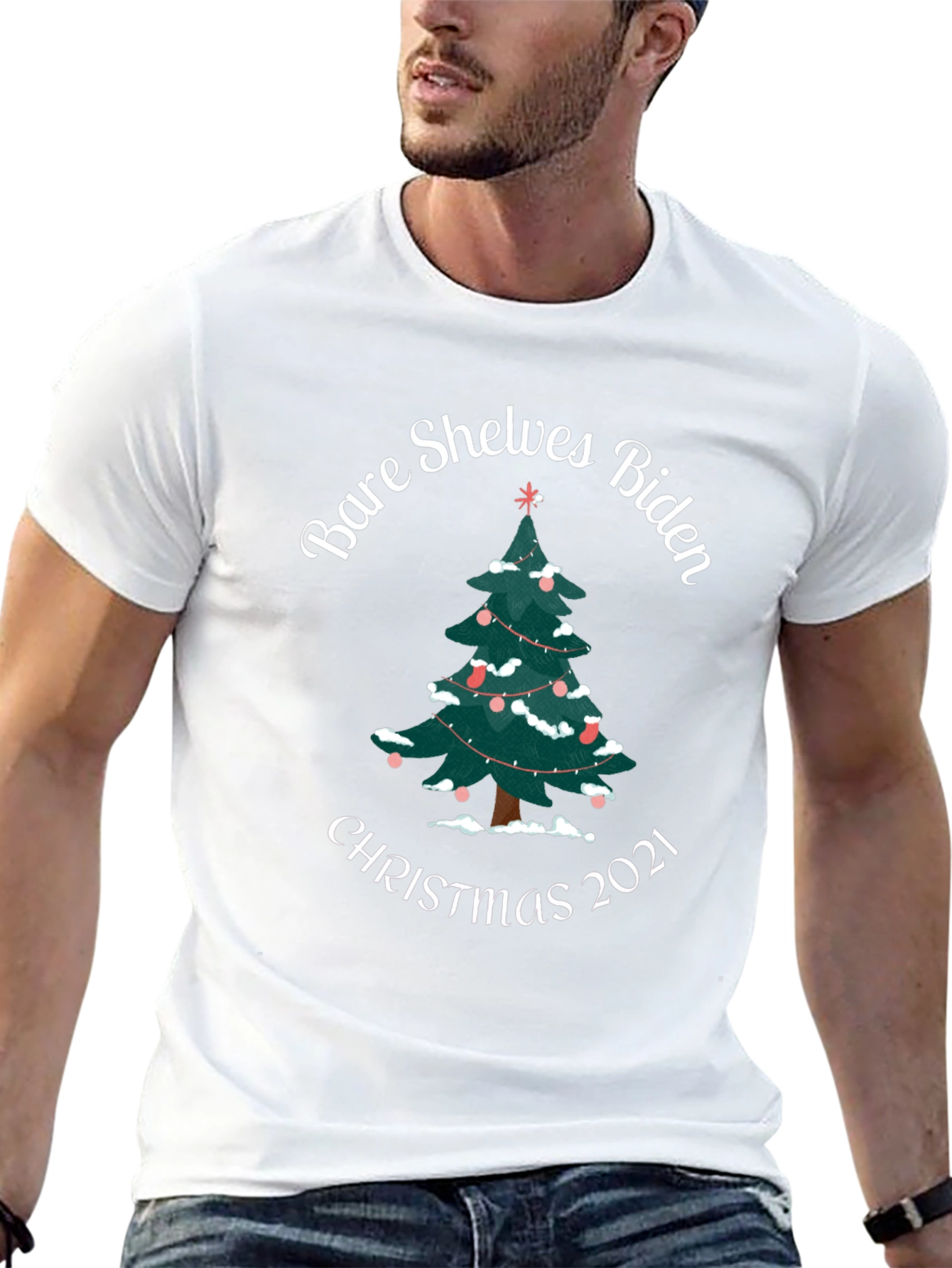 Bare Shelves Biden Christmas 2021 T-Shirt