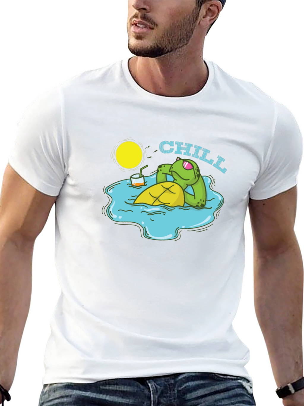 Chill Turtle T-Shirt - Relaxed Summer Vibes