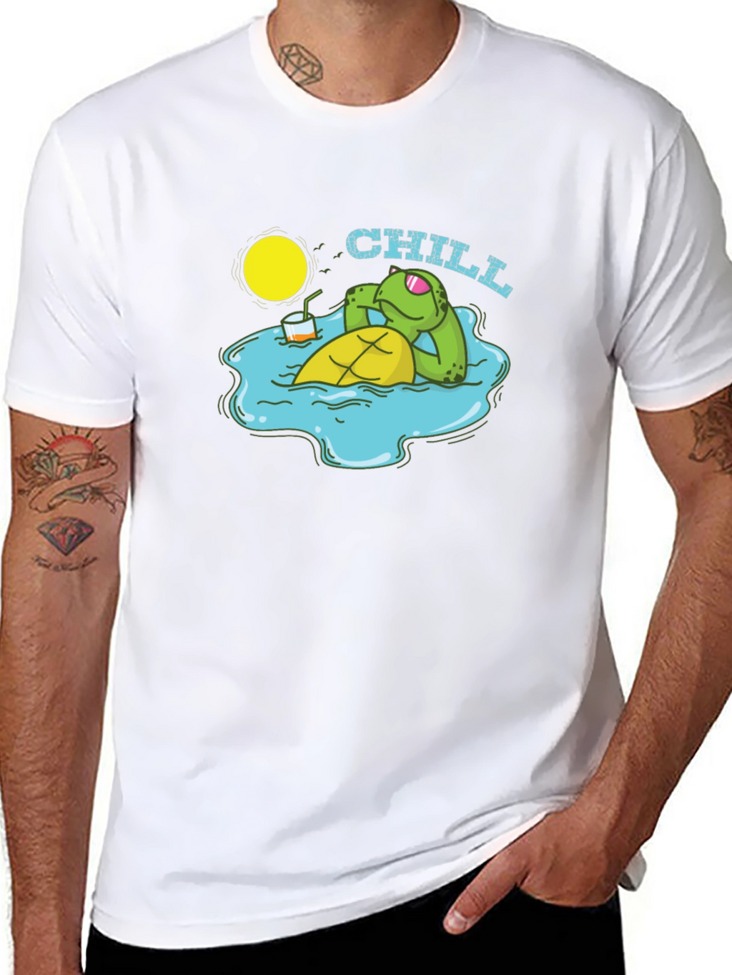 Chill Turtle T-Shirt - Relaxed Summer Vibes