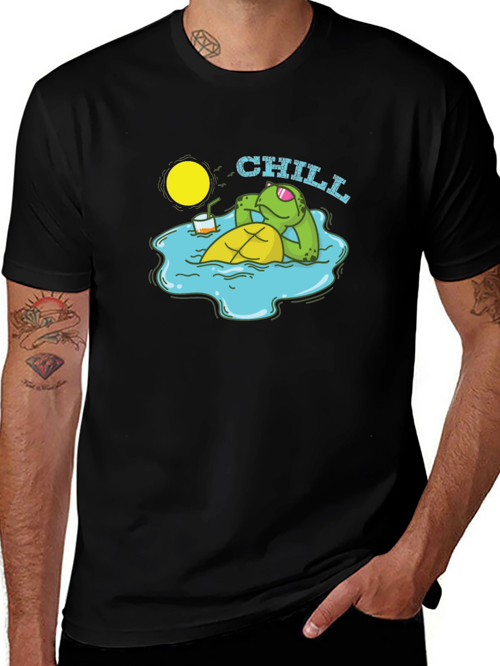 Chill Turtle T-Shirt - Relaxed Summer Vibes