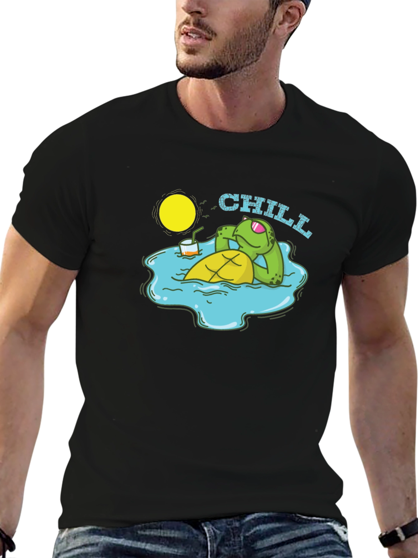 Chill Turtle T-Shirt - Relaxed Summer Vibes