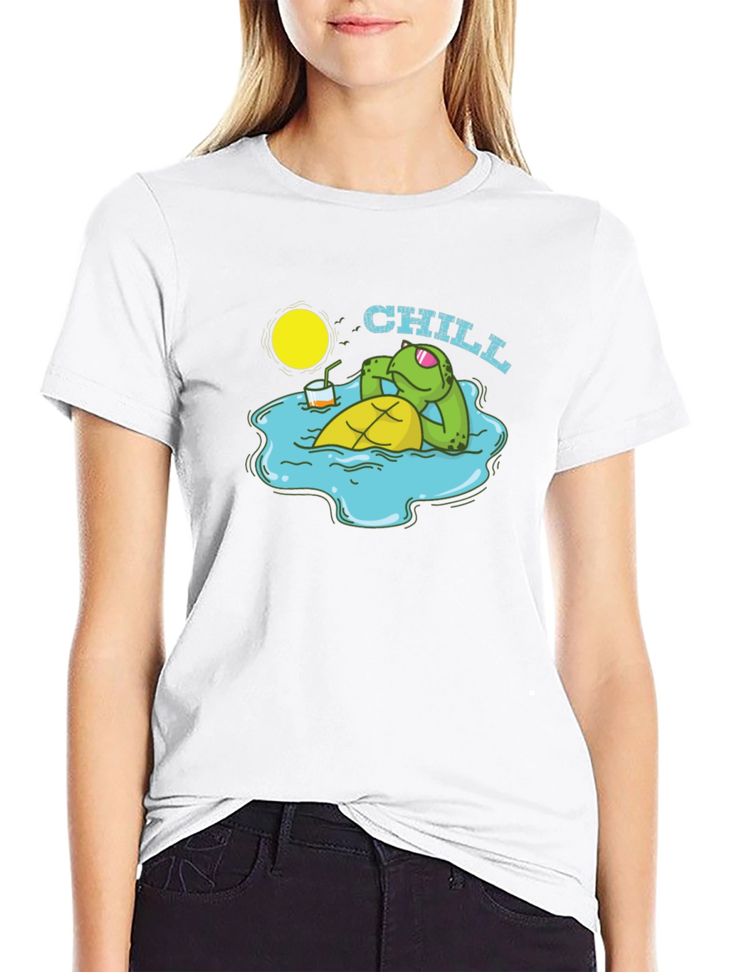 Chill Turtle T-Shirt - Relaxed Summer Vibes