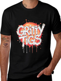 Gritty Tigs Graphic Tee - Stylish Black T-Shirt