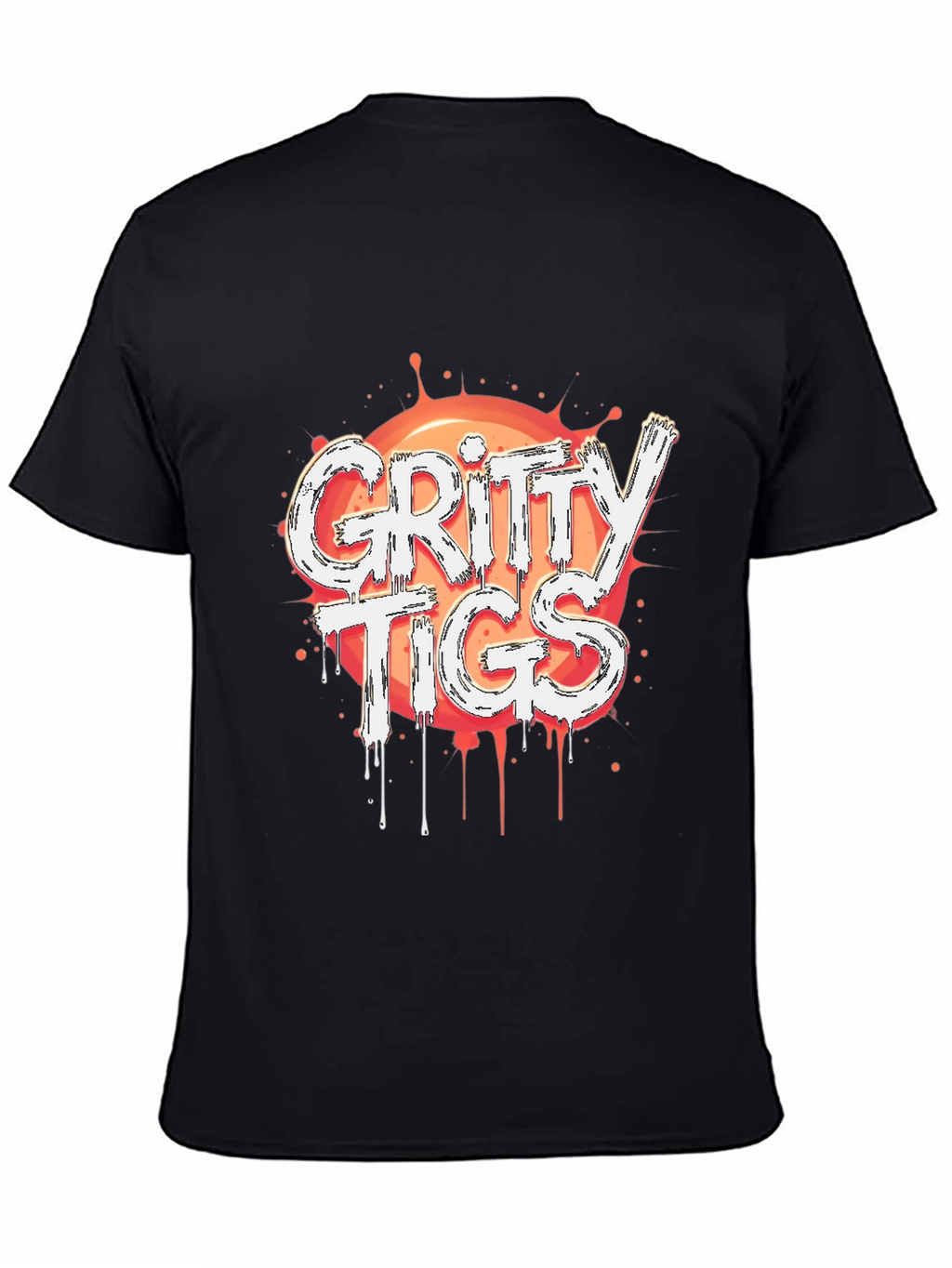 Gritty Tigs Graphic Tee - Stylish Black T-Shirt
