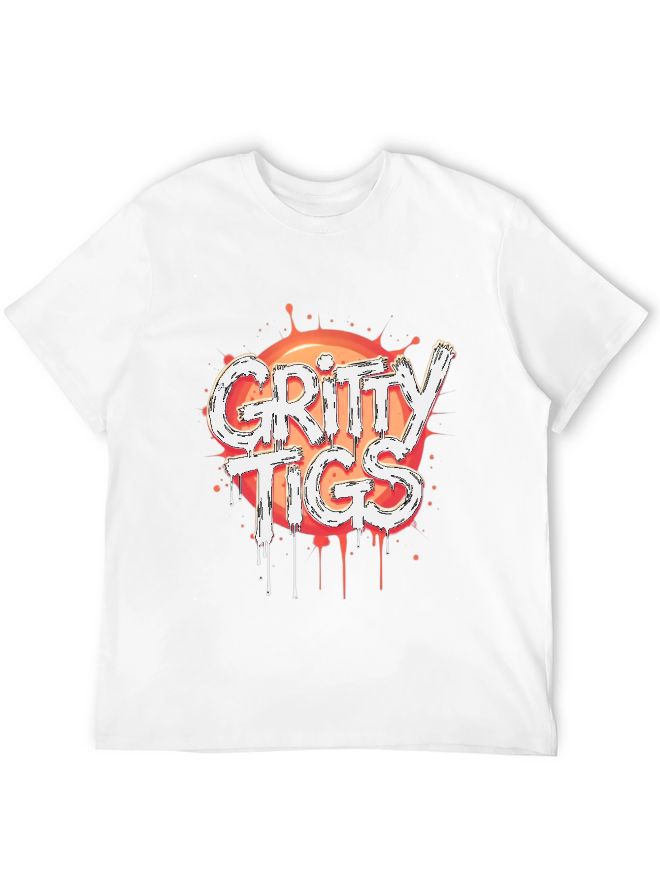 Gritty Tigs Graphic Tee - Stylish Black T-Shirt