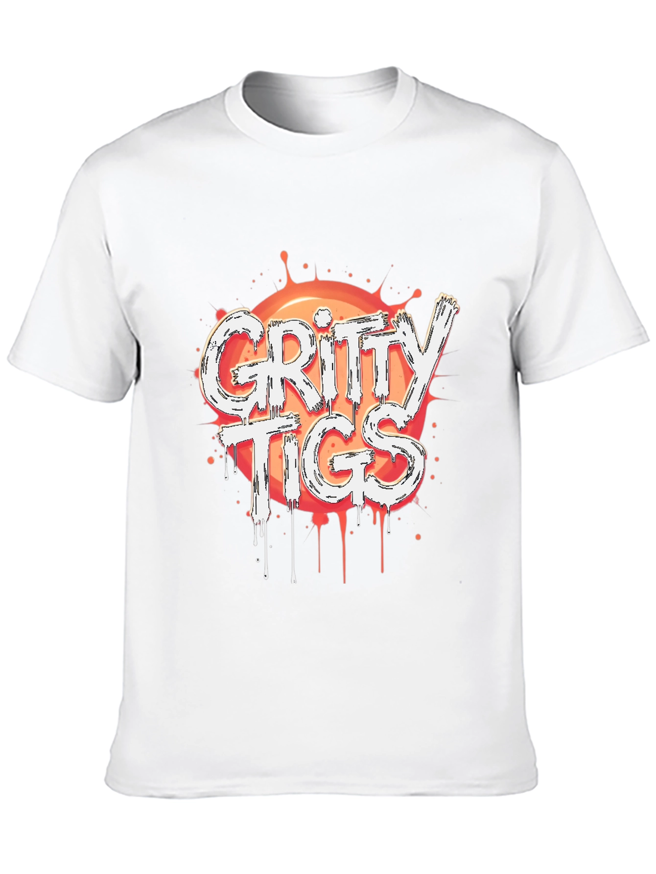 Gritty Tigs Graphic Tee - Stylish Black T-Shirt
