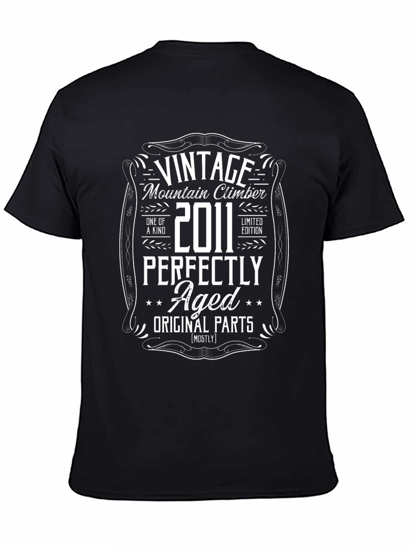 Vintage 2011 Mountain Climber Aged Graphic T-Shirt