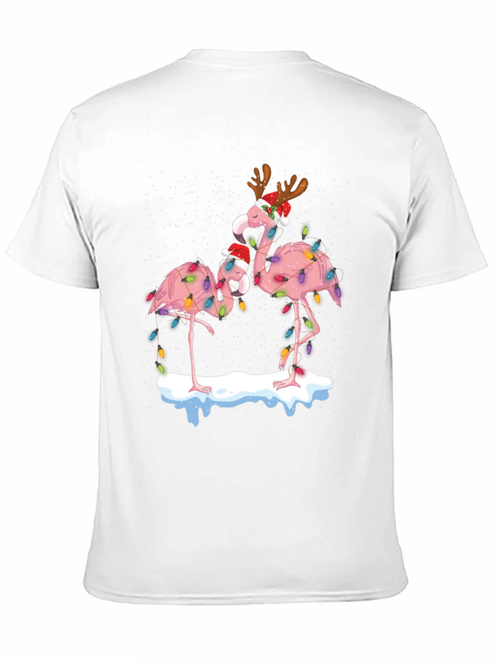 Festive Flamingo Christmas T-Shirt