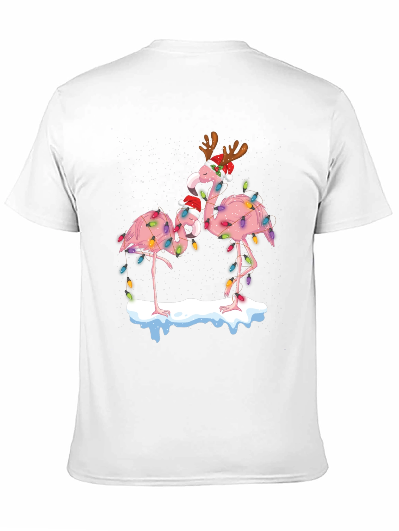 Festive Flamingo Christmas T-Shirt