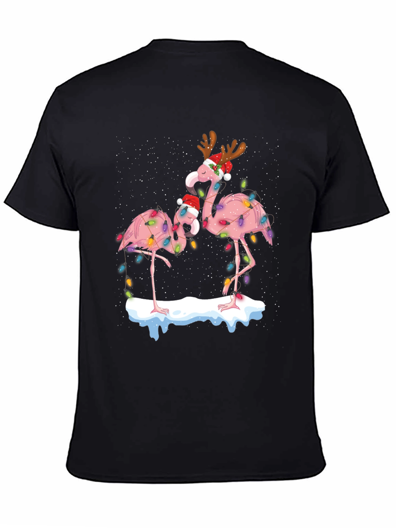 Festive Flamingo Christmas T-Shirt