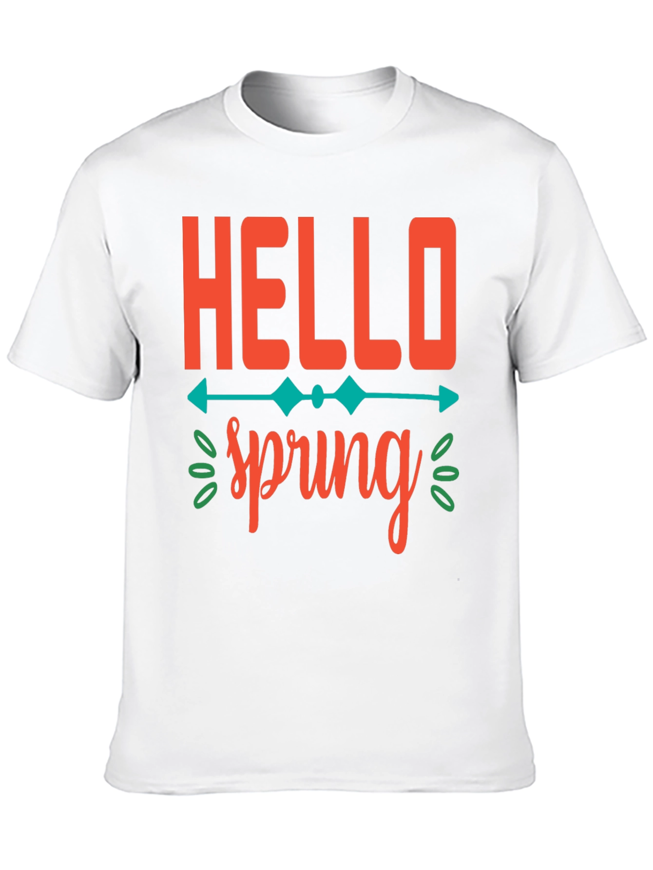 Hello Spring Graphic Tee -  Unisex Black T-Shirt