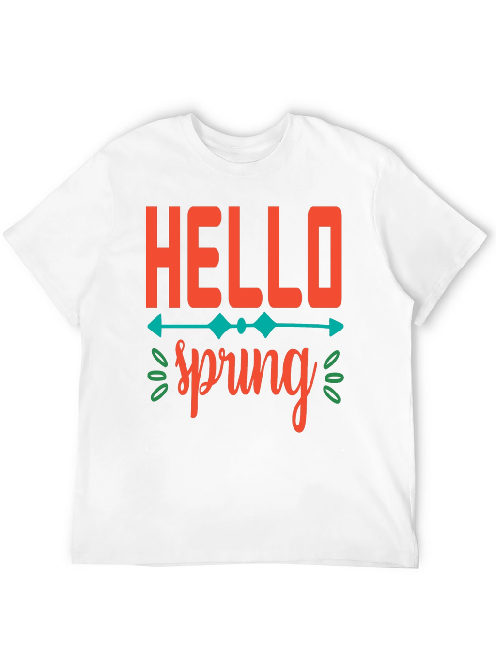 Hello Spring Graphic Tee -  Unisex Black T-Shirt