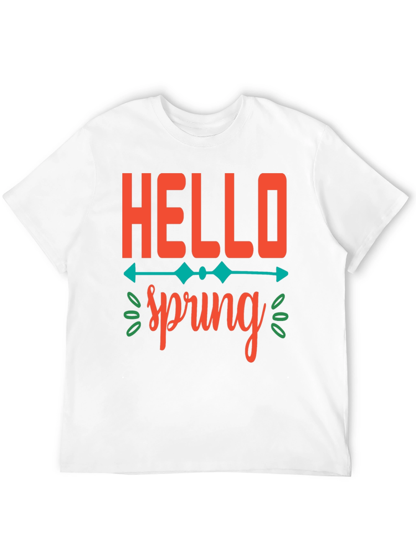 Hello Spring Graphic Tee -  Unisex Black T-Shirt