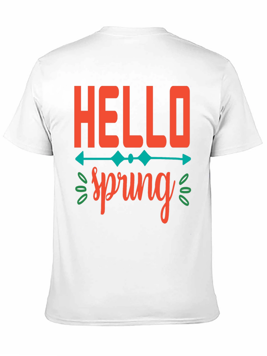 Hello Spring Graphic Tee -  Unisex Black T-Shirt