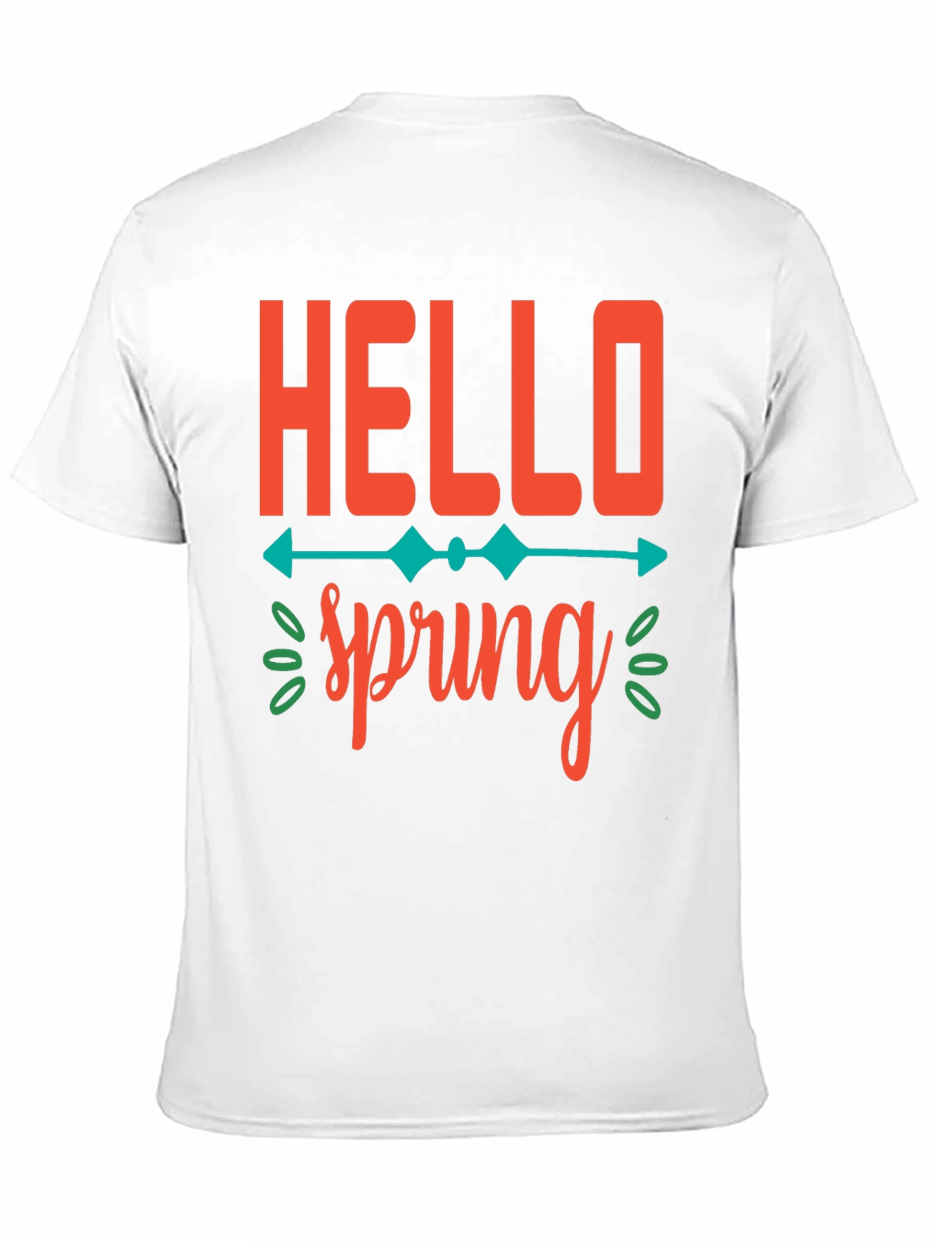 Hello Spring Graphic Tee -  Unisex Black T-Shirt