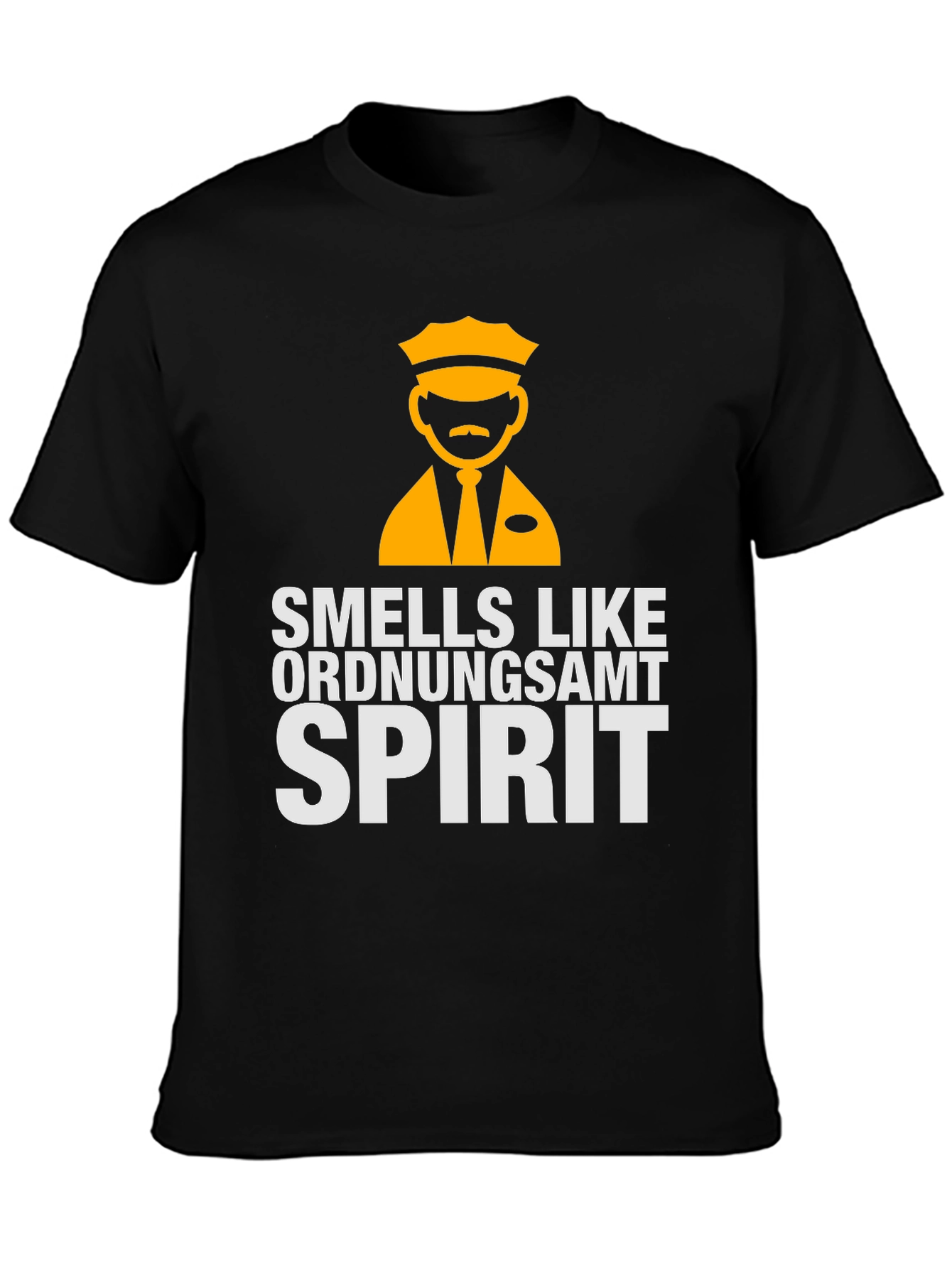 Smells Like Ordnungsamt Spirit Black T-Shirt