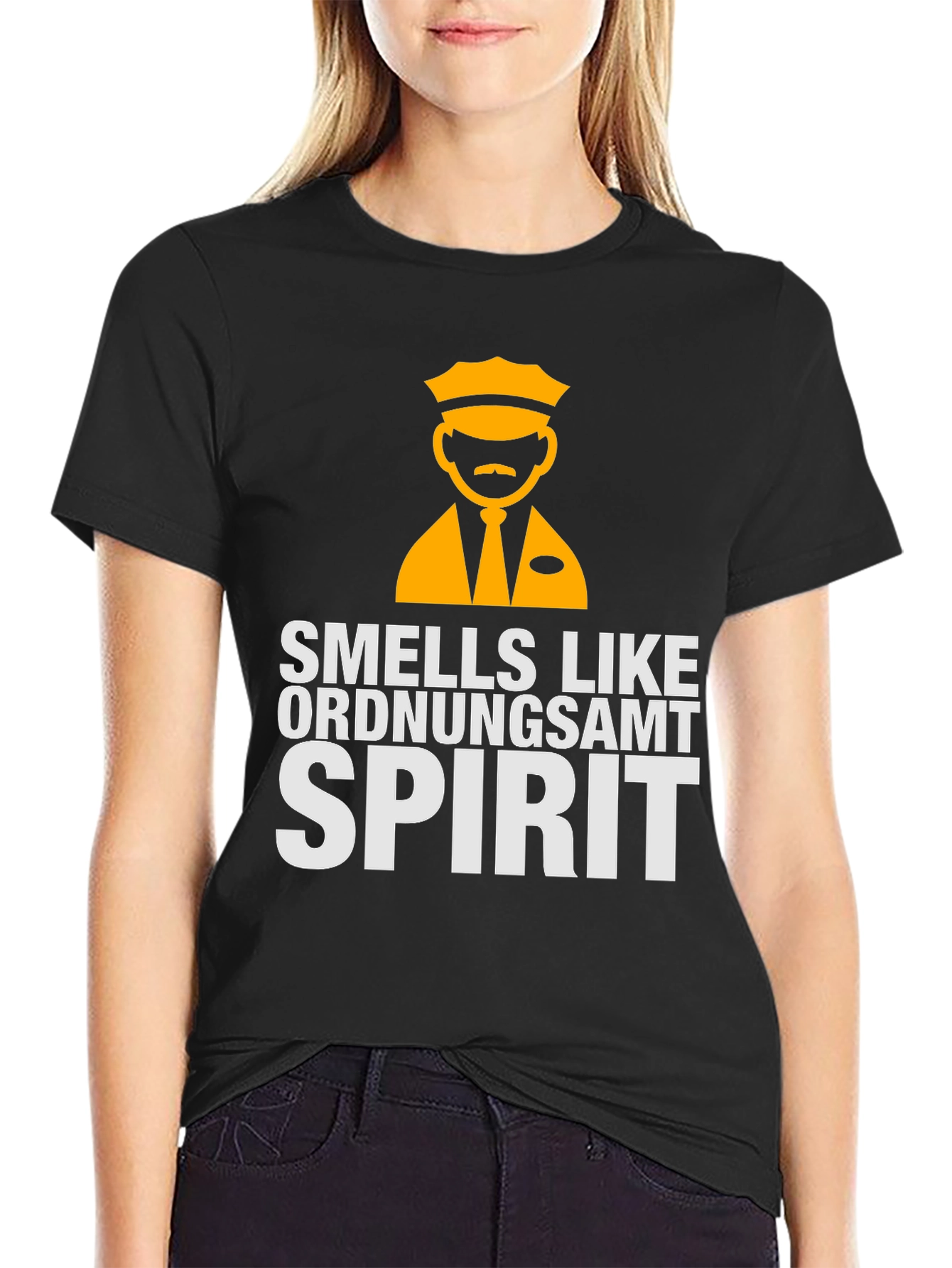 Smells Like Ordnungsamt Spirit Black T-Shirt