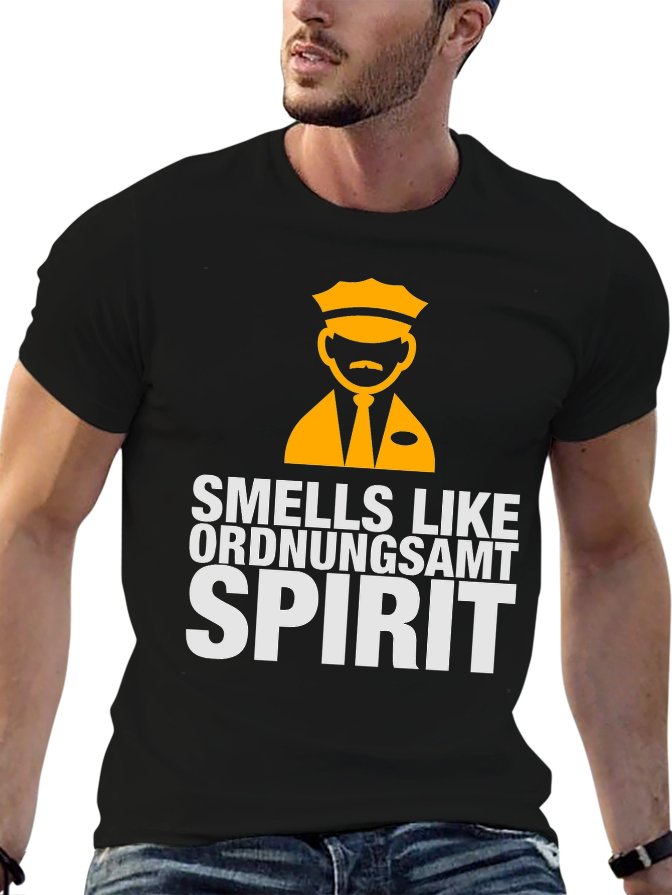 Smells Like Ordnungsamt Spirit Black T-Shirt
