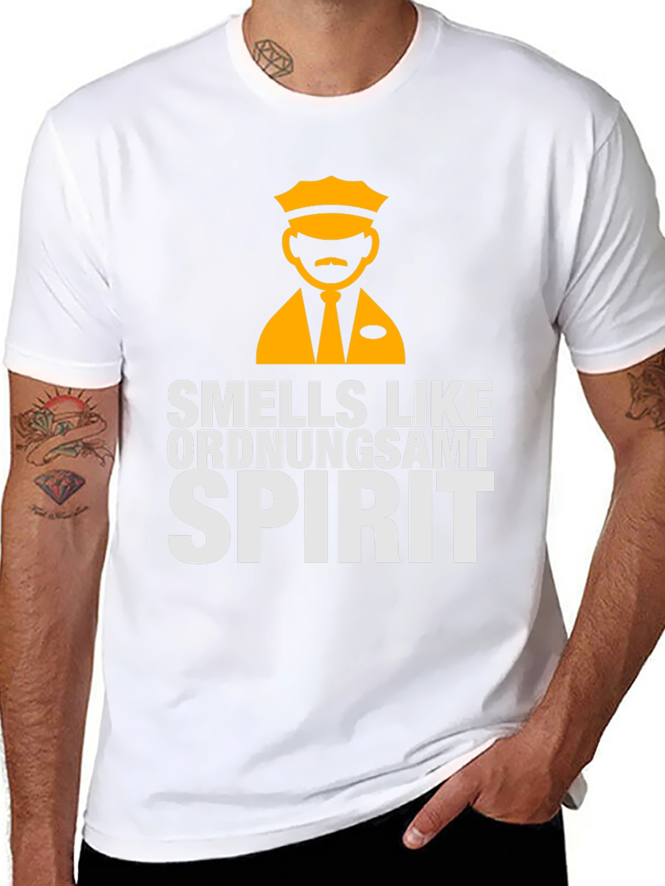 Smells Like Ordnungsamt Spirit Black T-Shirt