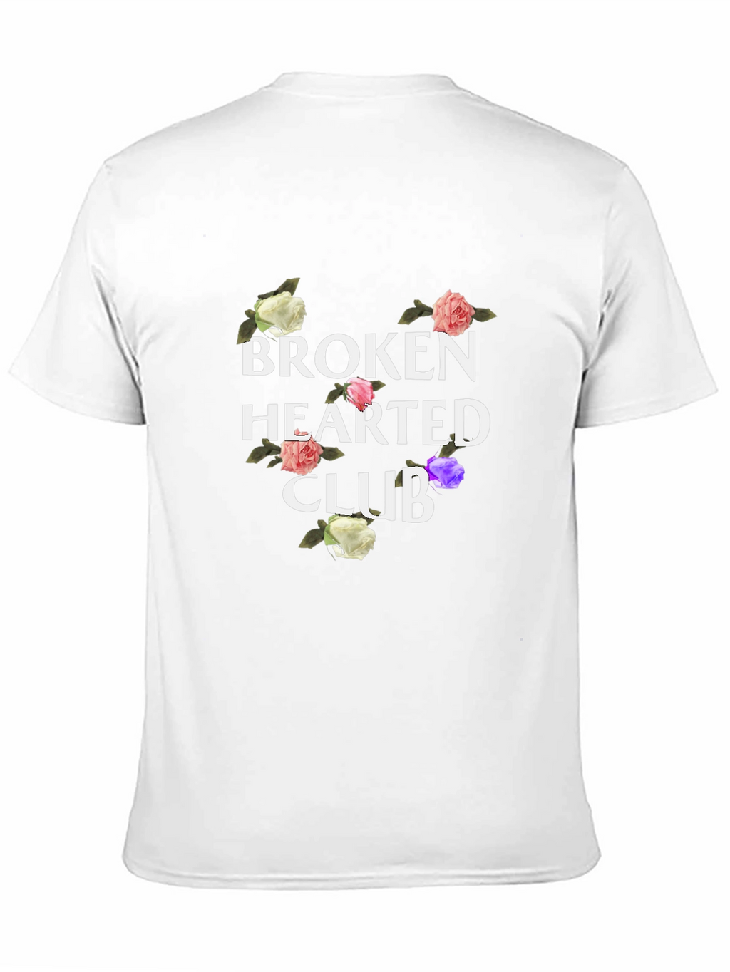 Broken Hearted Club Floral Graphic Tee - Black