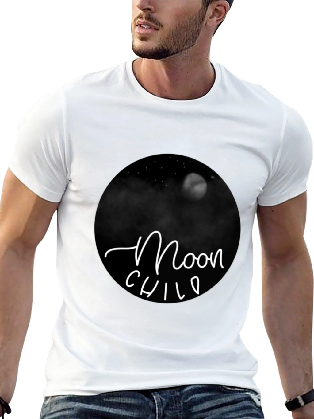 Moon Child Graphic Tee - Black T-Shirt