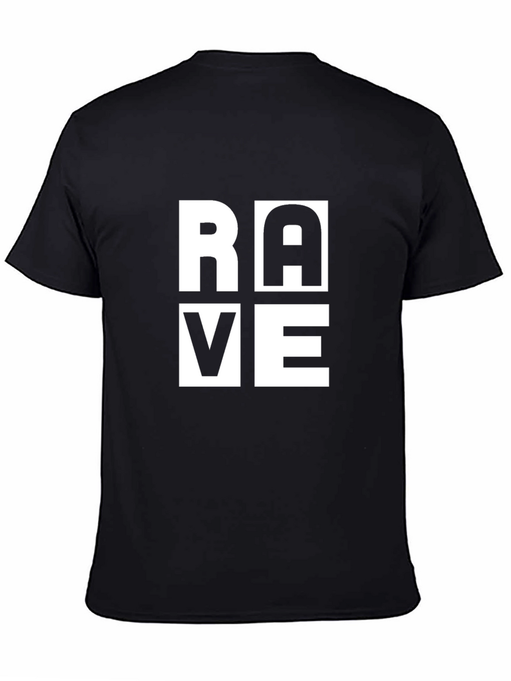 Rave Graphic Print Black T-Shirt