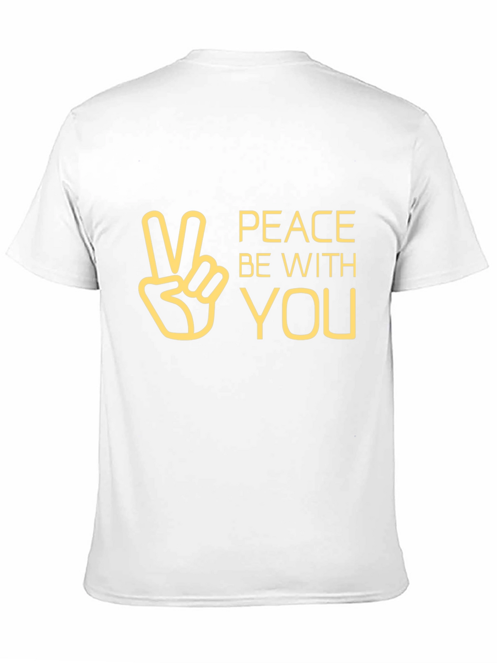 Peace Be With You Graphic Tee - Black