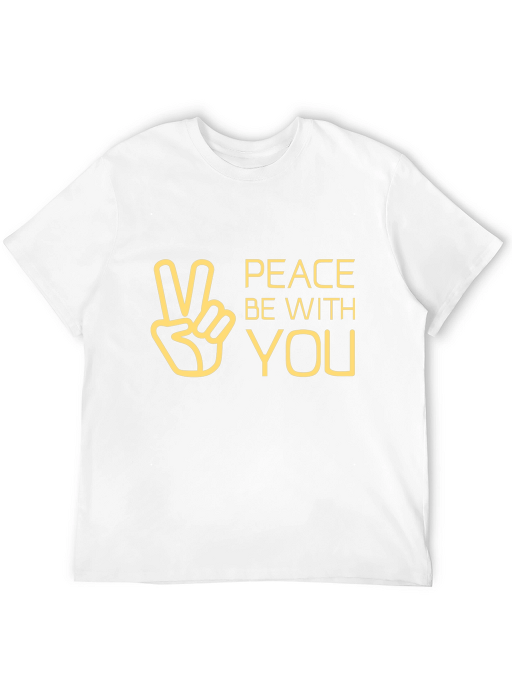 Peace Be With You Graphic Tee - Black