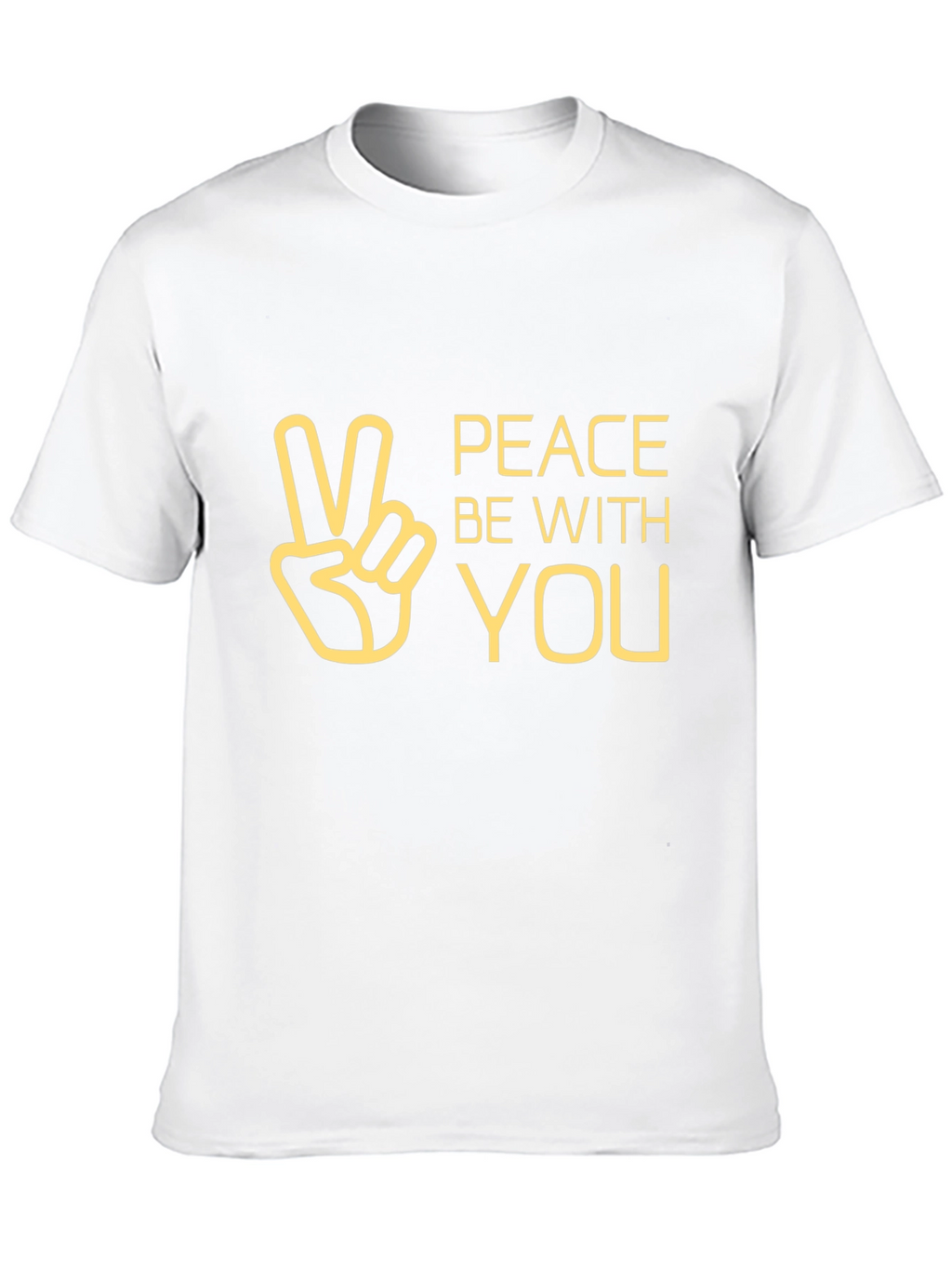 Peace Be With You Graphic Tee - Black