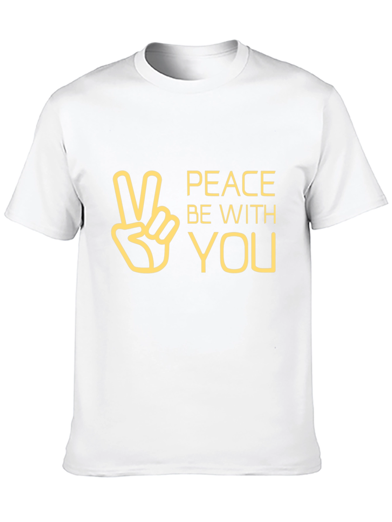 Peace Be With You Graphic Tee - Black