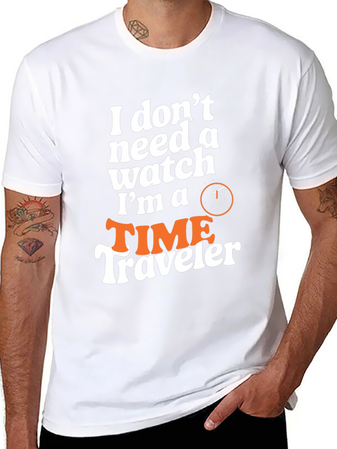 Time Traveler Graphic Tee - Novelty Design