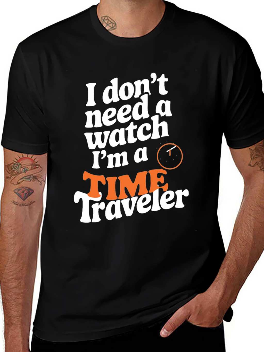 Time Traveler Graphic Tee - Novelty Design